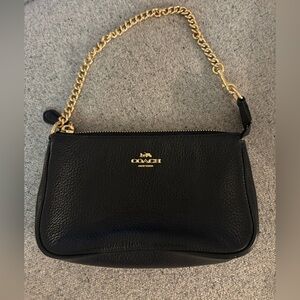 Coach Nolita Black Leather Clutch Purse